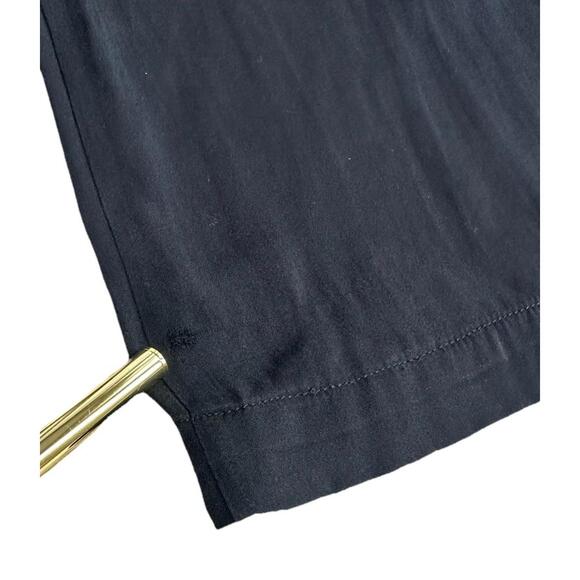 Yeohlee New York Silk Drawstring Wide Leg Pants Womens M Flowy Minimalist Black - Picture 7 of 7